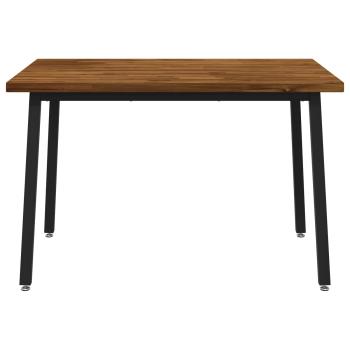 120 x 80 x 75 cm Massivholz Akazie Nat?rlich und Schwarz