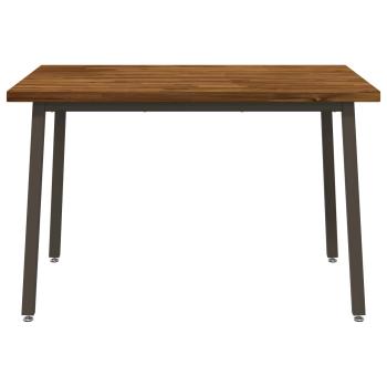120 x 80 x 75 cm Massivholz Akazie Natur und Kaffee