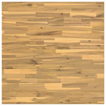 Quadratischer Esstisch 90 x 90 x 75 cm Massivholz Akazie Weiß