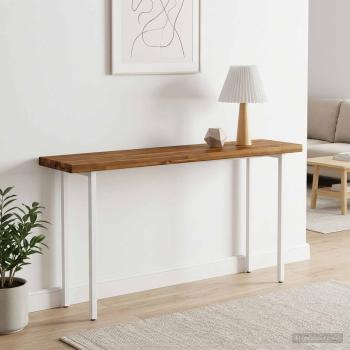 ARDEBO.de - Rechteckige Tischplatte 110 x 30 x 3 cm Rechteckig