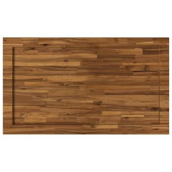 Rechteckige Tischplatte 90 x 50 x 3,5 cm Rechtwinklig Natur