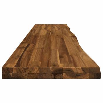 Rechteckige Tischplatte 90 x 50 x 3,5 cm Rechtwinklig Natur