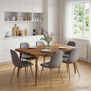 ARDEBO.de - Rechteckige Tischplatte 90 x 60 x 3,2 cm Rechteckig