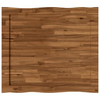 Tischplatte mit Live Edge 90 x 80 x 3,2 cm Rechteckig