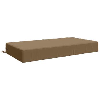 ARDEBO.de - Sitzkissen SOEST 100 % Polyester Taupe 120 x 80 x 15 cm