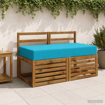 ARDEBO.de - Sitzkissen SOEST 100 % Polyester Türkis 120 x 80 x 15 cm