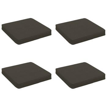 ARDEBO.de - 4-teilige Sitzkissen VUGHT 4 pcs 100 % Polyester Anthrazit