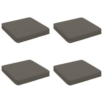ARDEBO.de - 4-teilige Sitzkissen VUGHT 4 pcs 100 % Polyester Grau