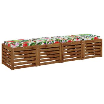 4-teilige Sitzkissen VUGHT 4 pcs 100 % Polyester Mehrfarbig