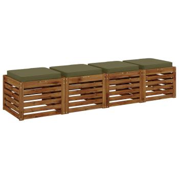 4-teilige Sitzkissen VUGHT 4 pcs 100 % Polyester Olivgrün