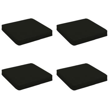 ARDEBO.de - 4-teilige Sitzkissen VUGHT 4 pcs 100 % Polyester Schwarz