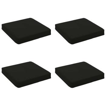 ARDEBO.de - 4-teilige Sitzkissen VUGHT 4 pcs 100 % Polyester Schwarz