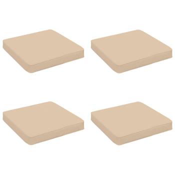 4-teilige Sitzkissen VUGHT 4 pcs 100 % Polyester Creme