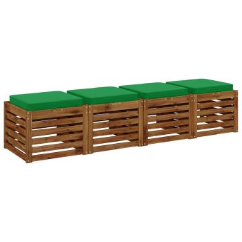 4-teilige Sitzkissen VUGHT 4 pcs 100 % Polyester Grün