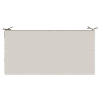 Sitzkissen SOEST 100 % Polyester Weiß 120 x 60 x 15 cm
