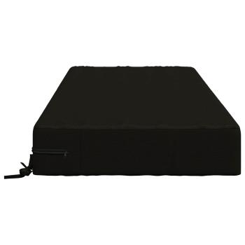 Sitzkissen SOEST 100 % Polyester Schwarz 120 x 60 x 15 cm
