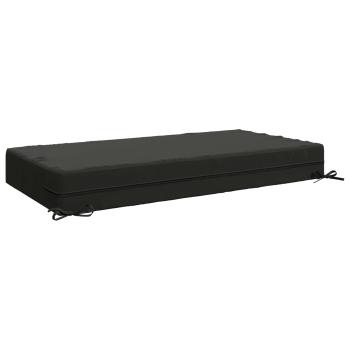 Sitzkissen SOEST 100 % Polyester Anthrazit 120 x 60 x 15 cm