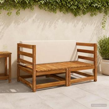 ARDEBO.de - Rückenkissen SOEST 100 % Polyester Creme 120 x 20 x 40 cm