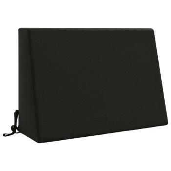 Rückenkissen SOEST 100 % Polyester Schwarz 60 x 20 x 40 cm