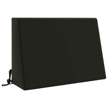 ARDEBO.de - Rückenkissen SOEST 100 % Polyester Schwarz 60 x 20 x 40 cm