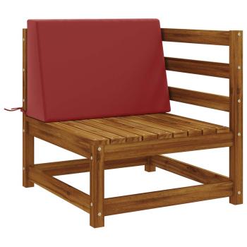 R Rückenkissen SOEST 100 % Polyester Weinrot 60 x 20 x 40 cm