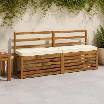 ARDEBO.de - 1-teiliges Bankkissen VUGHT 100 % Polyester Creme