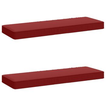 ARDEBO.de - 2-teilige Bankkissen VUGHT 2 pcs 100 % Polyester Weinrot