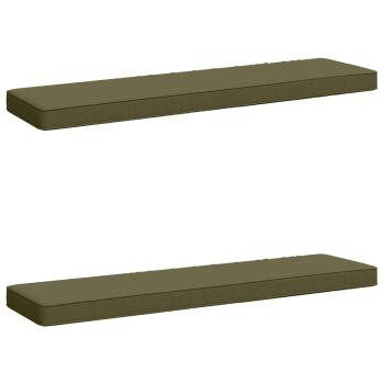 2-teilige Bankkissen VUGHT 2 stk. 100 % Polyester Olivgrün