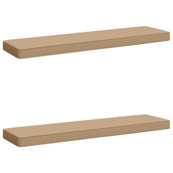 ARDEBO.de - 2-teilige Bankkissen VUGHT 2 pcs 100 % Polyester Sand