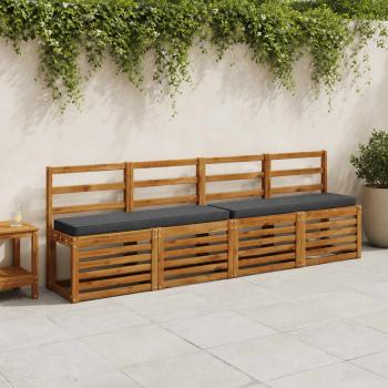 ARDEBO.de - 2-teilige Bankkissen VUGHT 2 stk. 100 % Polyester Dunkelblau