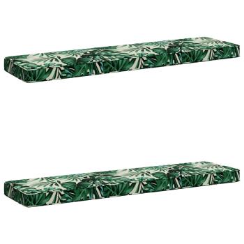 ARDEBO.de - 2-teilige Bankkissen VUGHT 2 pcs 100 % Polyester Blattmuster