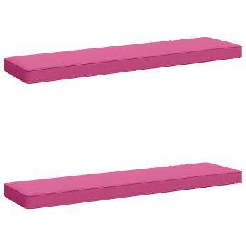 ARDEBO.de - 2-teilige Bankkissen VUGHT 2 pcs 100 % Polyester Rosa