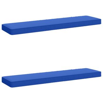 ARDEBO.de - 2-teilige Bankkissen VUGHT 2 pcs 100 % Polyester Königsblau