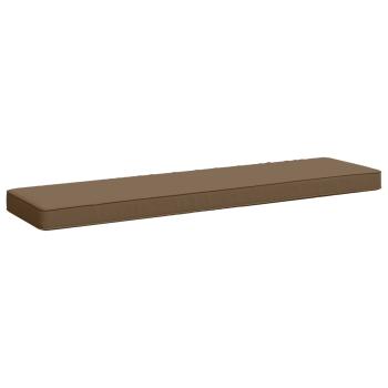 ARDEBO.de - 1-teiliges Bankkissen VUGHT 100 % Polyester Taupe