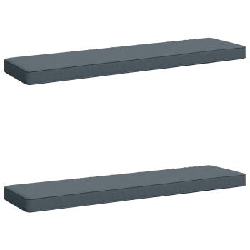 ARDEBO.de - 2-teilige Bankkissen VUGHT 2 pcs 100 % Polyester Blau