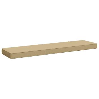 ARDEBO.de - 1-teiliges Bankkissen VUGHT 100 % Polyester Beige