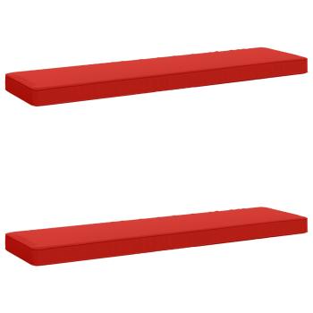 ARDEBO.de - 2-teilige Bankkissen VUGHT 2 pcs 100 % Polyester Rot