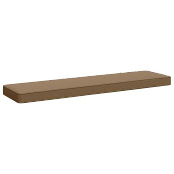 ARDEBO.de - 1-teiliges Bankkissen VUGHT 100 % Polyester Taupe