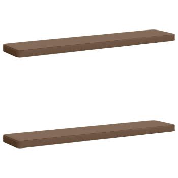 ARDEBO.de - 2-teilige Bankkissen VUGHT 2 pcs 100 % Polyester Taupe