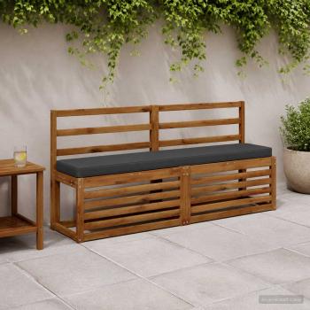 ARDEBO.de - 1-teiliges Bankkissen VUGHT 100 % Polyester Anthrazit