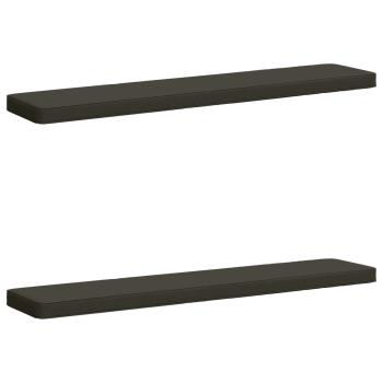 ARDEBO.de - 2-teilige Bankkissen VUGHT 2 pcs 100 % Polyester Anthrazit