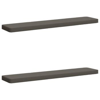 ARDEBO.de - 2-teilige Bankkissen VUGHT 2 pcs 100 % Polyester Grau
