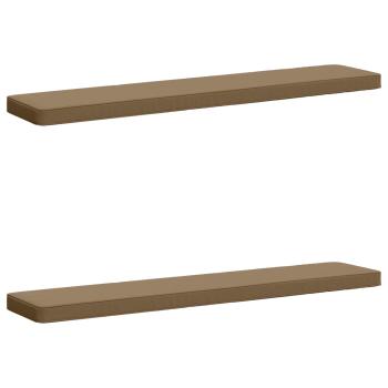 2-teilige Bankkissen VUGHT 2 stk. 100 % Polyester Taupe