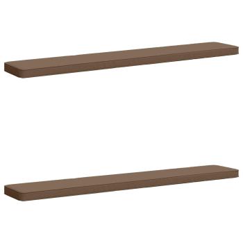 ARDEBO.de - 2-teilige Bankkissen VUGHT 2 pcs 100 % Polyester Taupe