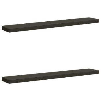 ARDEBO.de - 2-teilige Bankkissen VUGHT 2 pcs 100 % Polyester Anthrazit