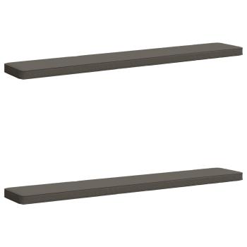 ARDEBO.de - 2-teilige Bankkissen VUGHT 2 pcs 100 % Polyester Grau