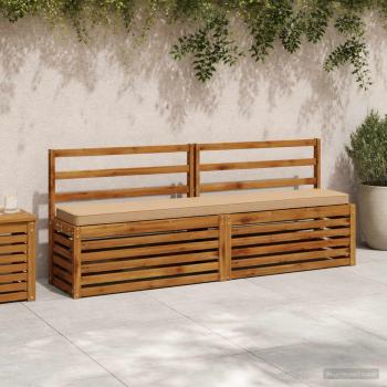 ARDEBO.de - 1-teiliges Bankkissen VUGHT 100 % Polyester Sand
