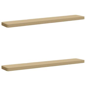 ARDEBO.de - 2-teilige Bankkissen VUGHT 2 pcs 100 % Polyester Beige