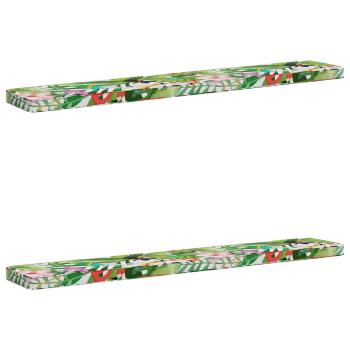 ARDEBO.de - 2-teilige Bankkissen VUGHT 2 pcs 100 % Polyester Mehrfarbig