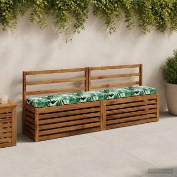ARDEBO.de - 2-teilige Bankkissen VUGHT 2 pcs 100 % Polyester Blattmuster